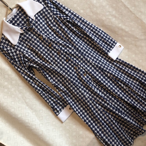 Vintage Dresses & Skirts - Vintage houndstooth dress